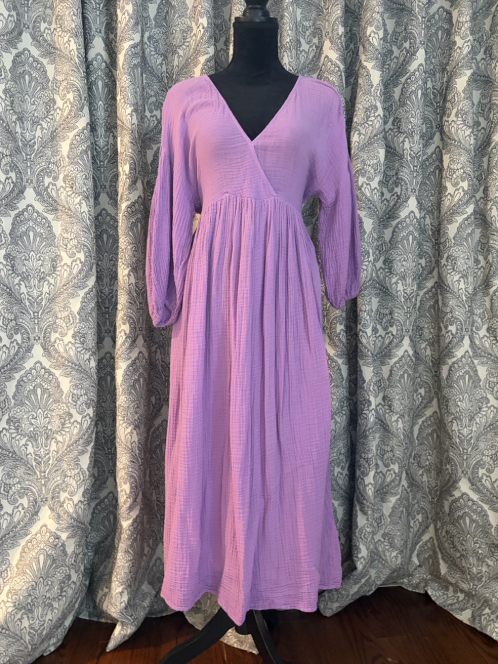 Michael Stars, purple, lavender, cotton, gauze dress